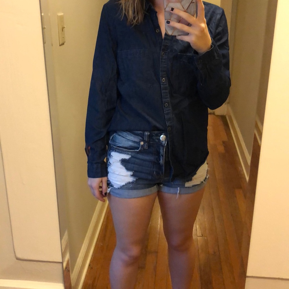 Jean button up